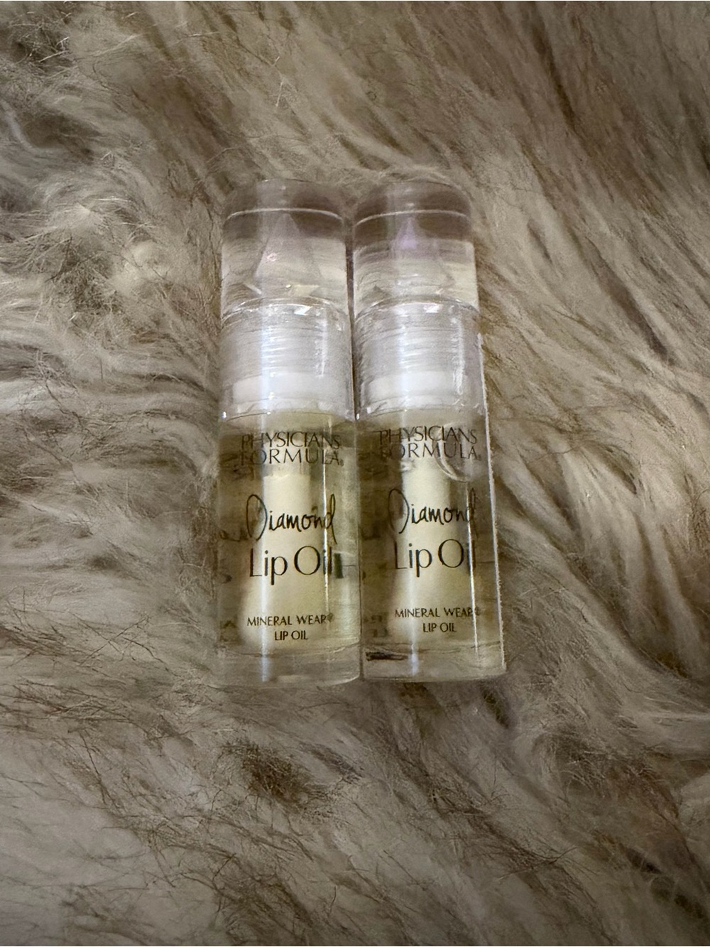Physicians Formula Diamond Lip Oil - yellow tint Clear 2 PACK SEALED NEW